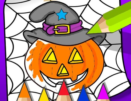 Halloween Coloring Book Game